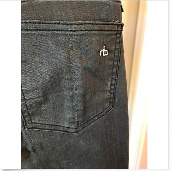 Rag & Bone Gray Jean Style Denim Leggings SZ 26 - Picture 8 of 8